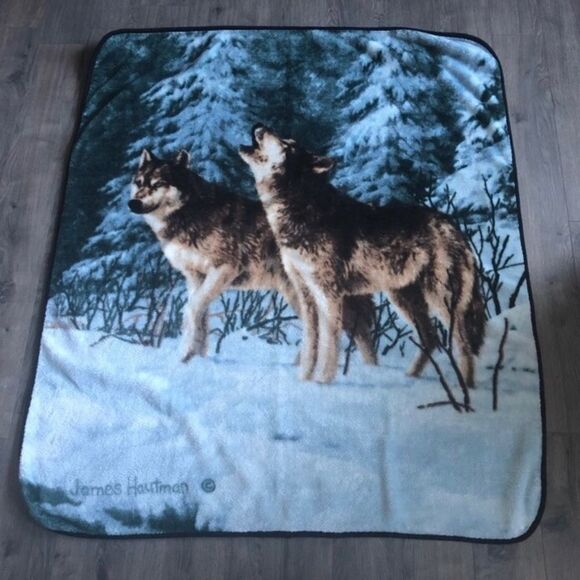 Pair James Hautman Collectible reversible throws - Picture 7 of 8